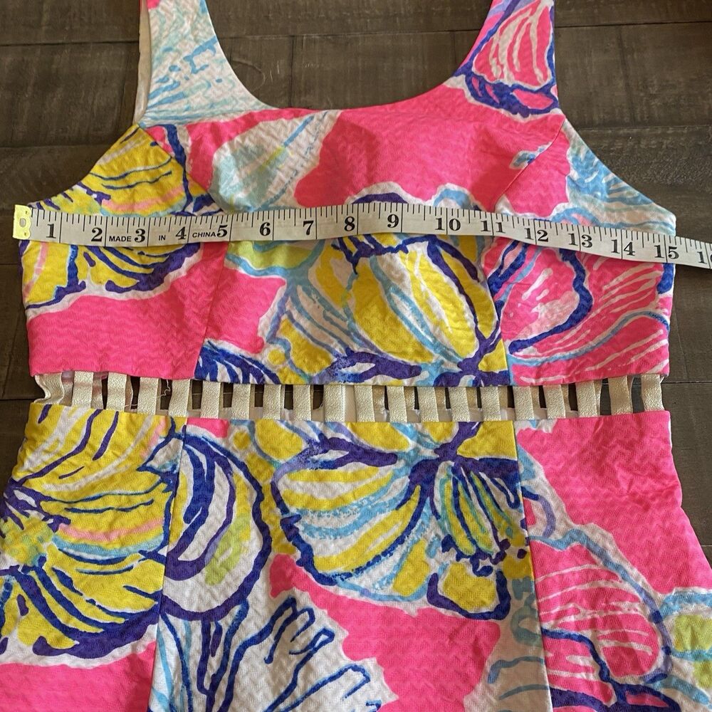 Lilly Pulitzer Iggy Shift Dress Womens Size 0 Kir Royal Swept By The Tides EUC! - Picture 10 of 13